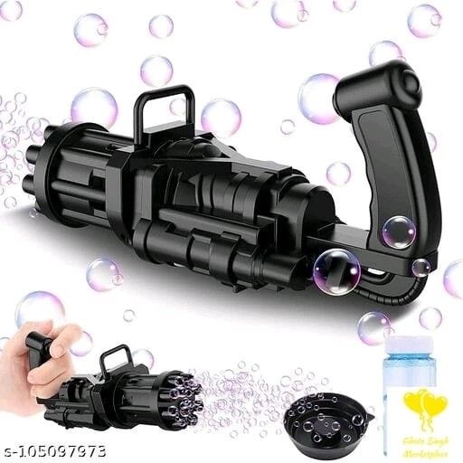 Automatic Bubble Gatling Gun 8-Holes Bubble Machine Bubble